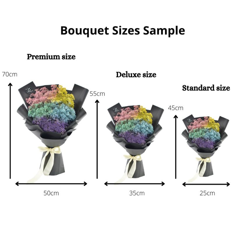 Rainbow Baby Breath| Graduation Bouquet| Graduation Gift Delivery