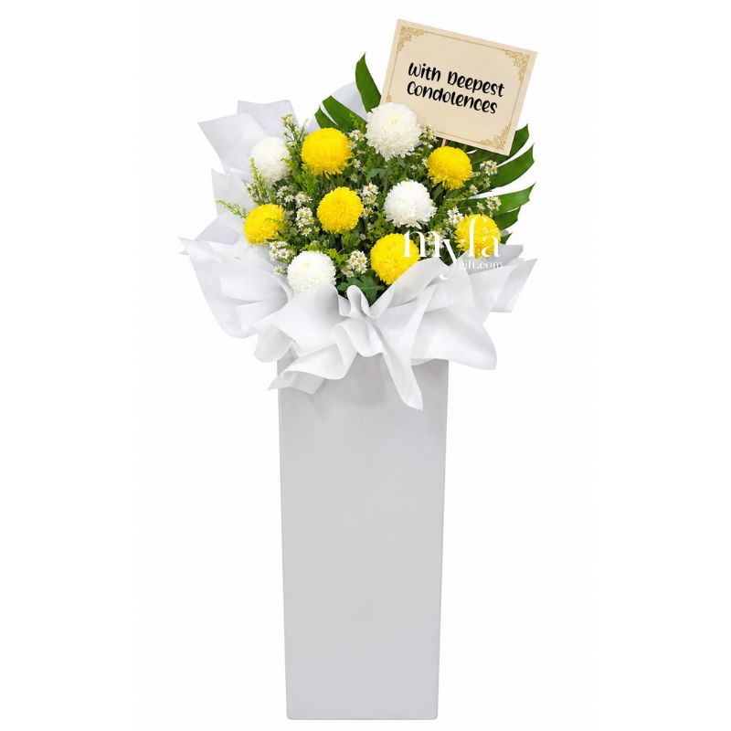 Condolence Flower Stand R6| Same Day Delivery Taiping| Below RM200