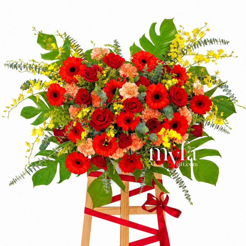 External Red| Opening Fresh Flower Stand| Same Day Delivery