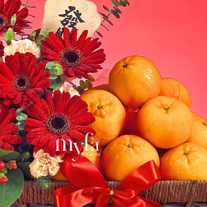 CNY Mandarin Delight Basket | Fresh Fruit Basket| Same Day Delivery