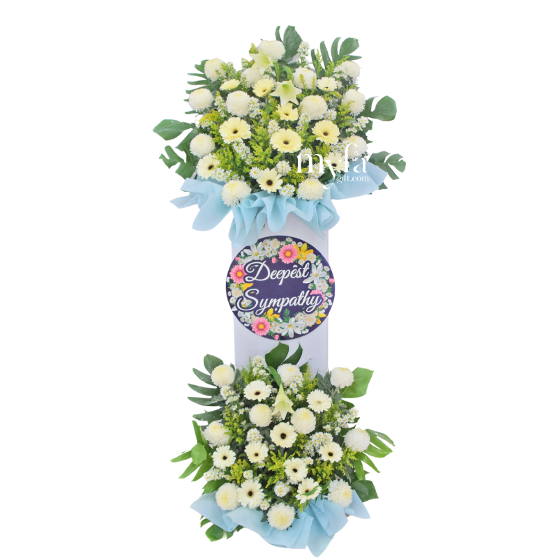 Condolence Flower Stand D3 | Premium Condolence Stand| Same Day Delivery