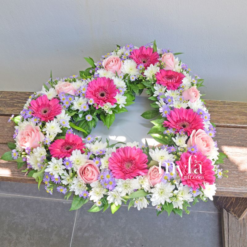 Condolence Flower Circle| Funeral Flower Arrangement| Same Day Delivery