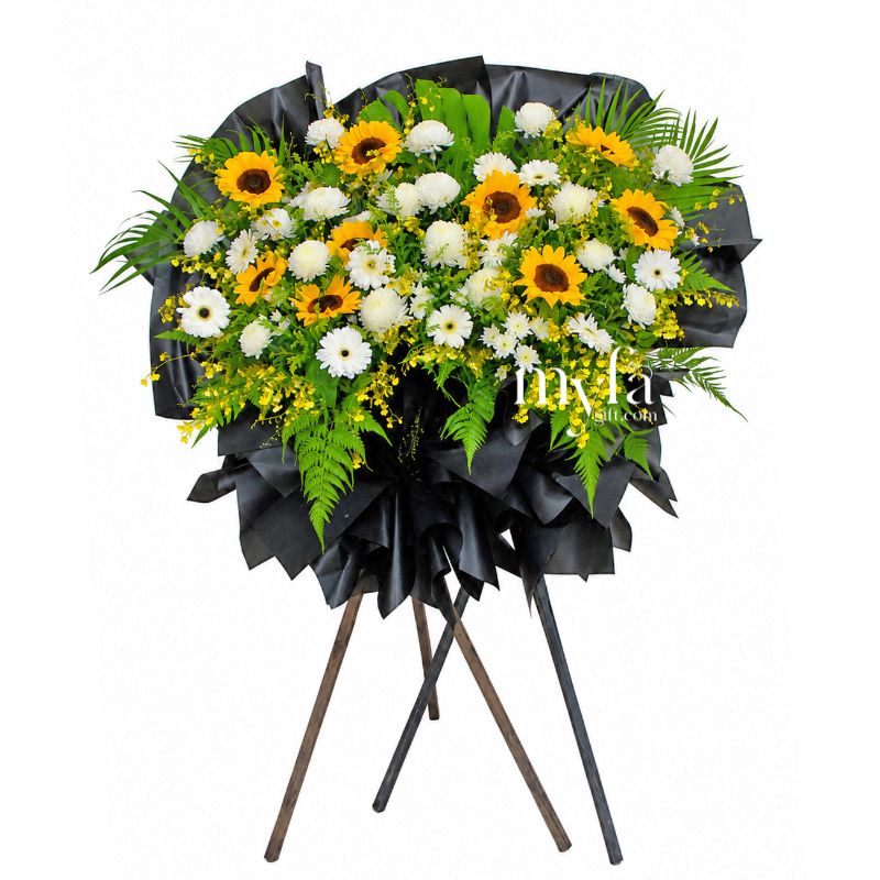 Heaven's Embrace Premium Condolence Stand| Same Day Delivery Taiping