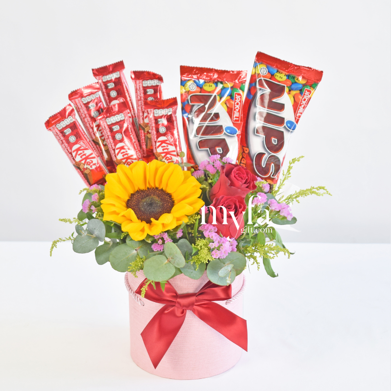 Nippi Chocolate Treats| Flower Gift Hamper Delivery Taiping Ipoh Perak