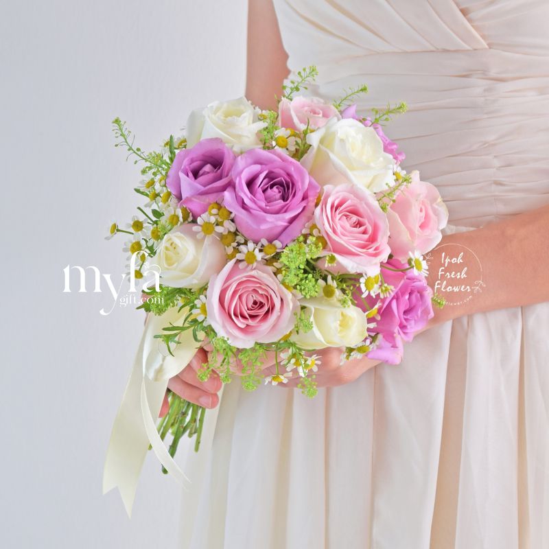 Nobel Bridal Bouquet| Flower Bouquet For Wedding & ROM