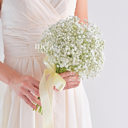 Baby Breath Bridal With Boutonniere| Flower Bouquet For Wedding & ROM