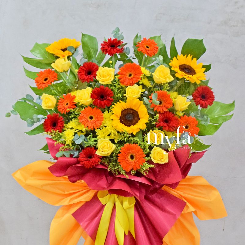 Fresh Flower Grand Opening Stand- Blessed Achievement