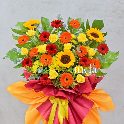 Fresh Flower Grand Opening Stand- Blessed Achievement