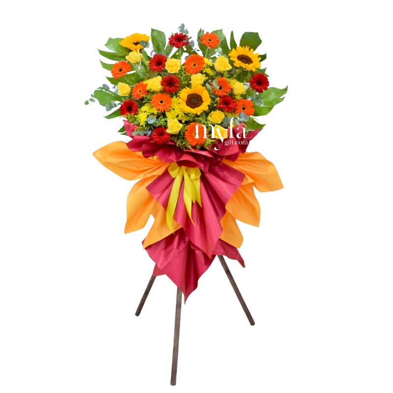 Fresh Flower Grand Opening Stand- Blessed Achievement