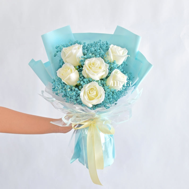 Blue Victory| Fresh Flower Bouquet| Same Day Delivery