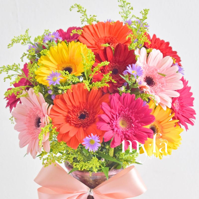 Blush Crush Vase Arrangement| Fresh Flower In A Vase| Same Day Delivery