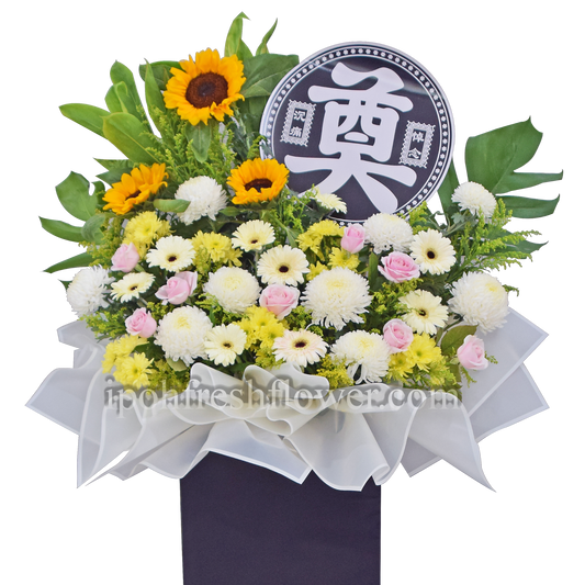 Condolence Flower Stand B4 | Premium Condolence Stand| Same Day Delivery