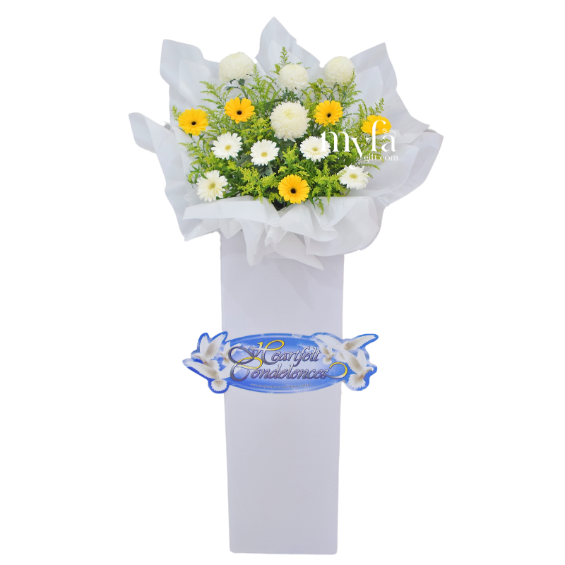 Condolence Flower Stand R7| Same Day Delivery Taiping| Below RM200