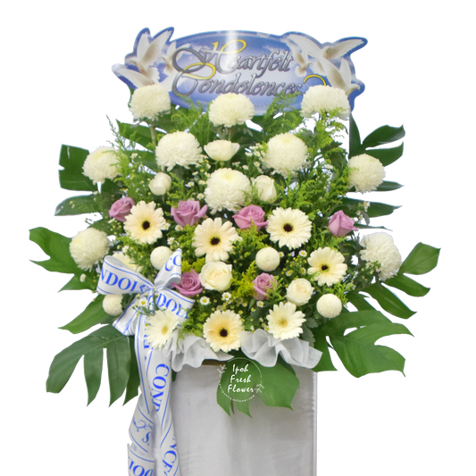 Condolence Flower Stand B6 | Premium Condolence Stand| Same Day Delivery