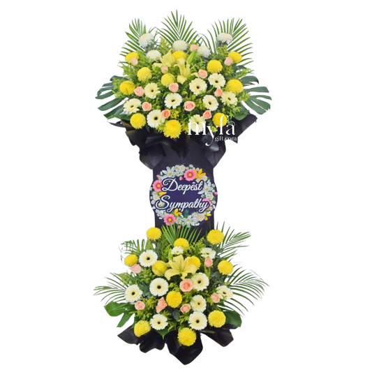 Condolence Flower Stand D1 | Condolence Stand| Same Day Delivery