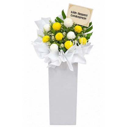 Condolence Flower Stand R6| Same Day Delivery Taiping| Below RM200