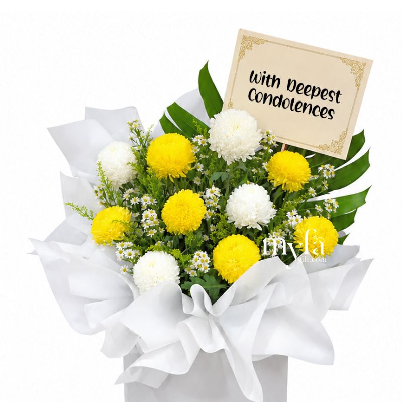 Condolence Flower Stand R6| Same Day Delivery Taiping| Below RM200