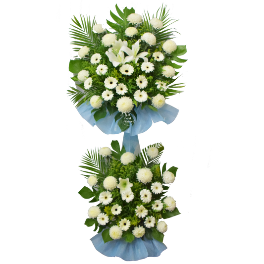 Condolence Flower Stand D3 | Premium Condolence Stand| Same Day Delivery