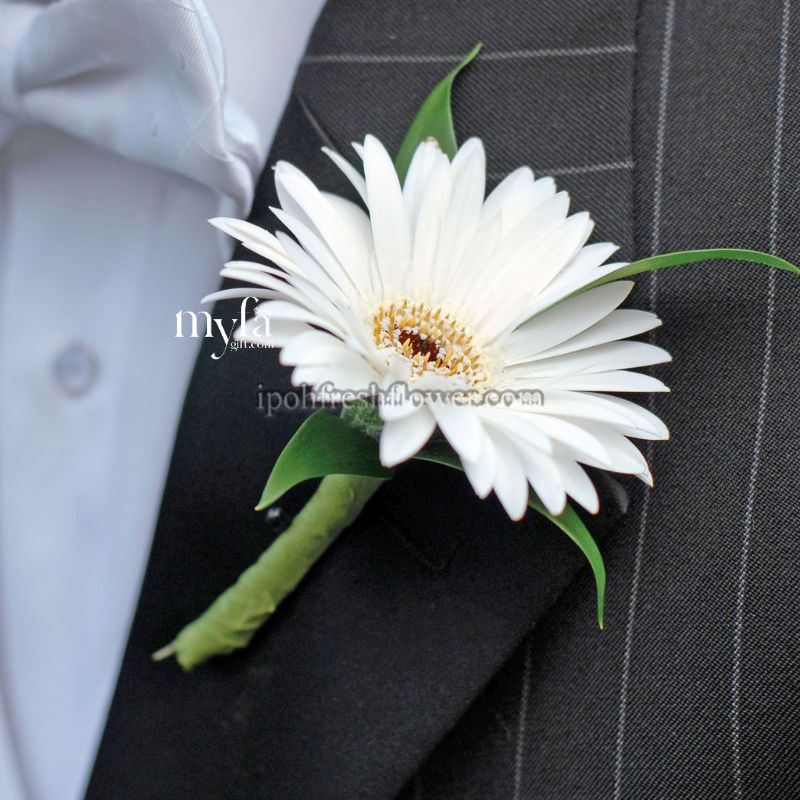Daisy Boutonniere| Flower Bouquet For Wedding & ROM