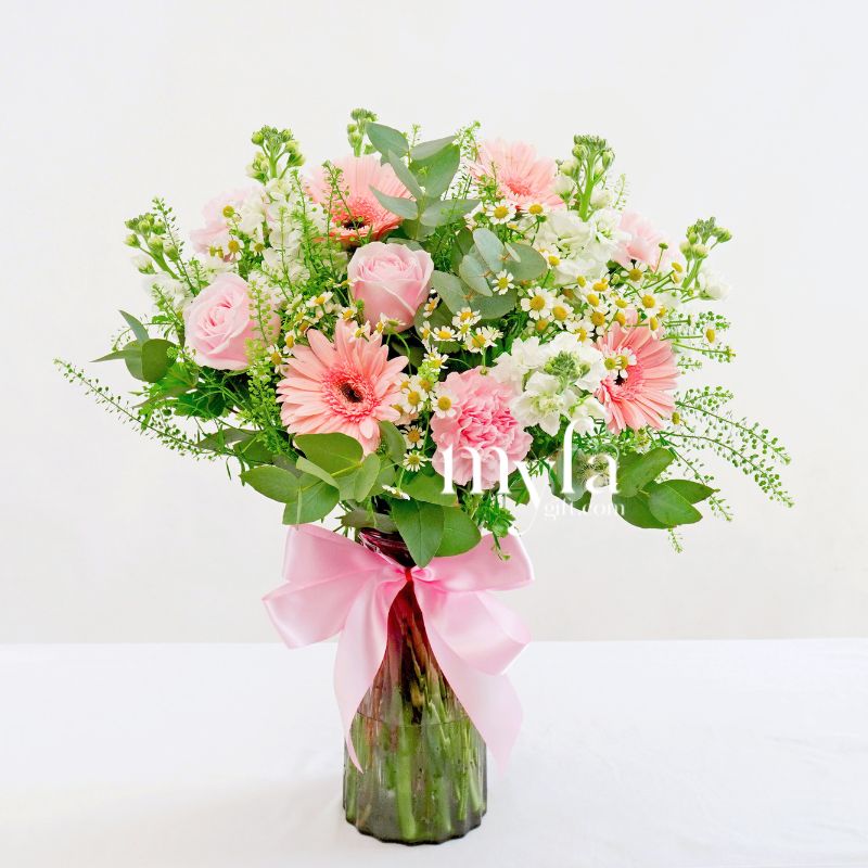 Elena Vase Arrangement| Fresh Flower In A Vase| Same Day Delivery