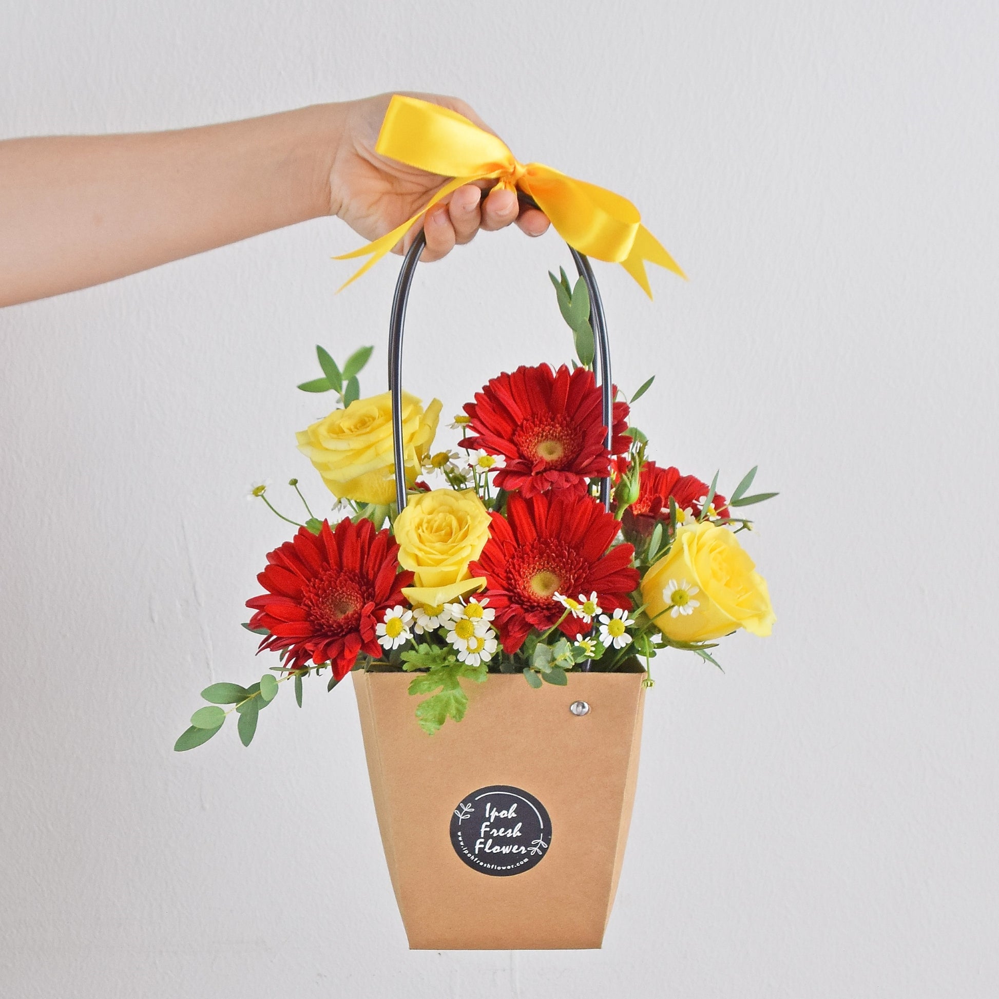 Emily| Fresh Flower Basket| Same Day Delivery