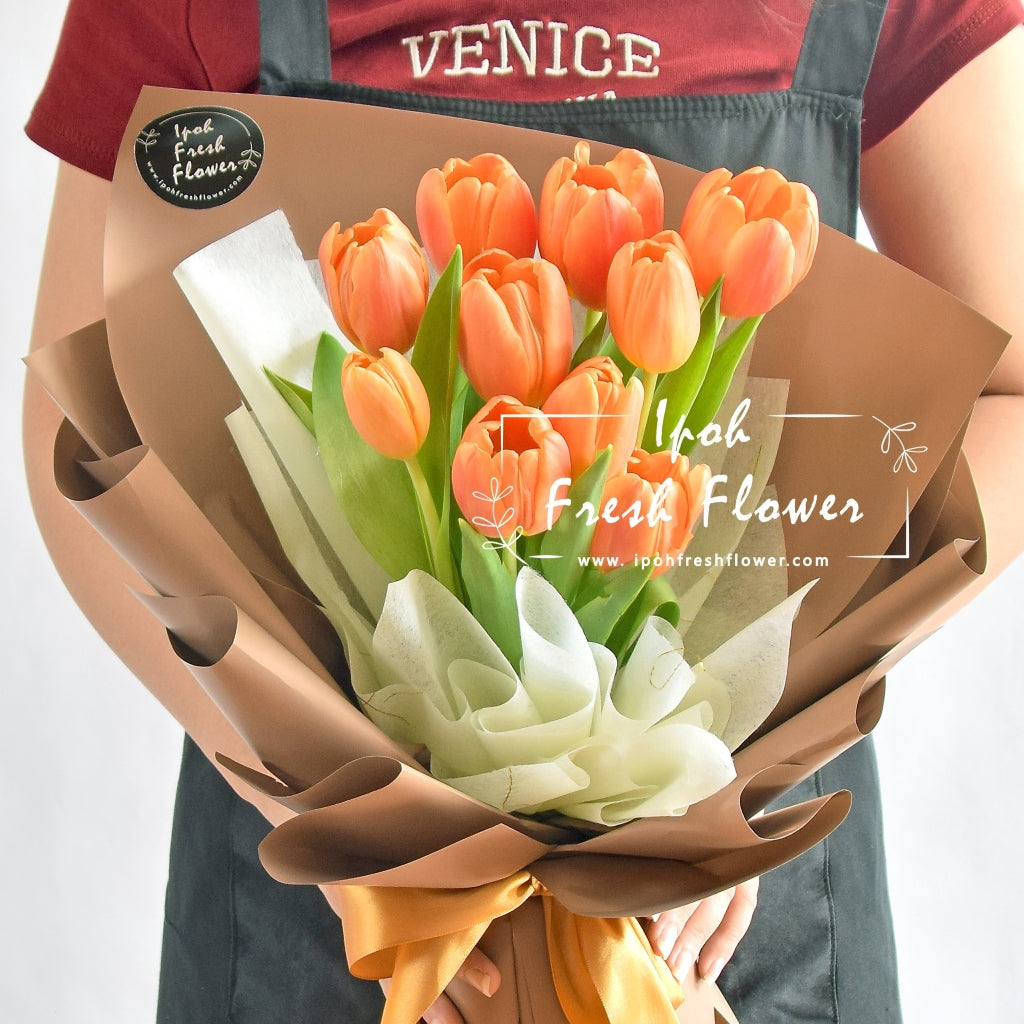 Emperor Orange Tulip Bouquet