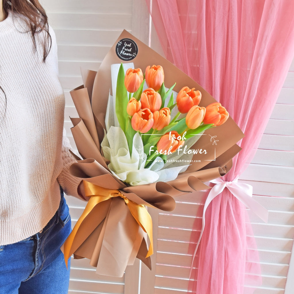 Emperor Orange Tulip Bouquet