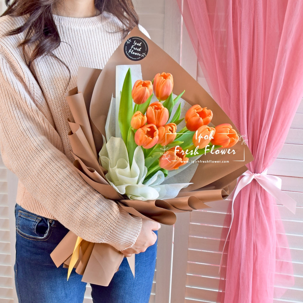 Emperor Orange Tulip Bouquet