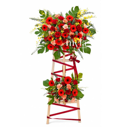 External Red| Opening Fresh Flower Stand| Same Day Delivery