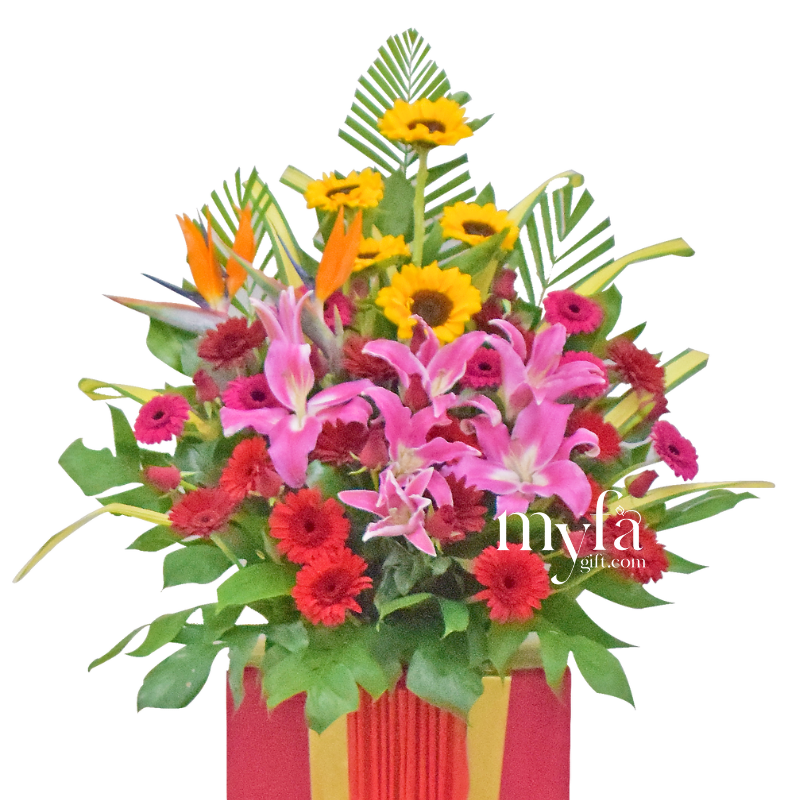 External Red| Opening Fresh Flower Stand| Same Day Delivery