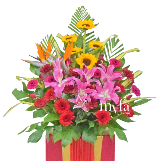 External Red| Opening Fresh Flower Stand| Same Day Delivery