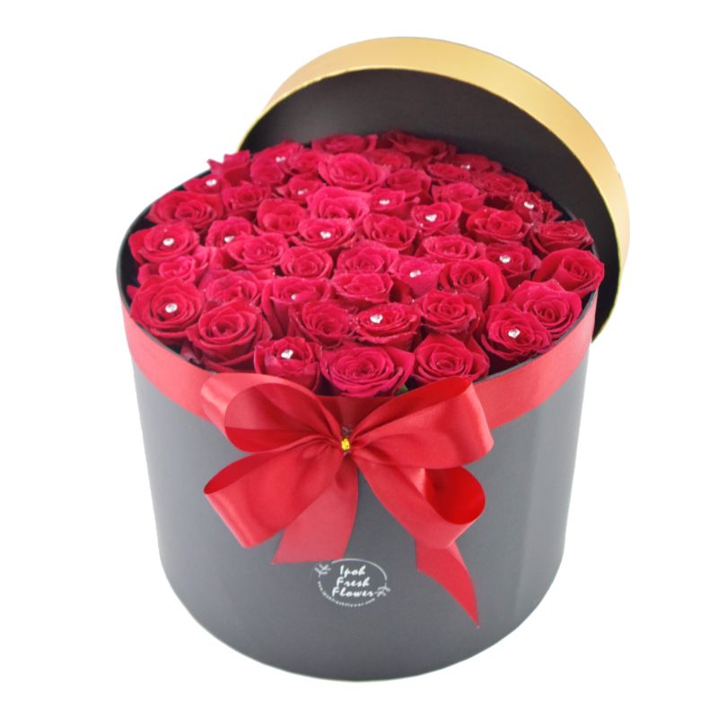 Fifty Shades of Red | Fresh Flower Bloom Box| Same Day Delivery