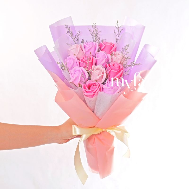 Hertha| Soap Flower Bouquet & Gift| Same Day Delivery Taiping Perak