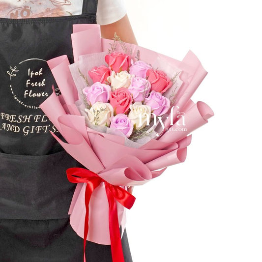 Lydia| Soap Flower Bouquet & Gift| Same Day Delivery Taiping Perak