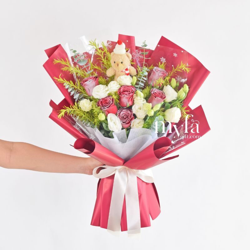 Beary Frosty| Christmas Flowers & Gift Delivery| Same Day Delivery Ipoh