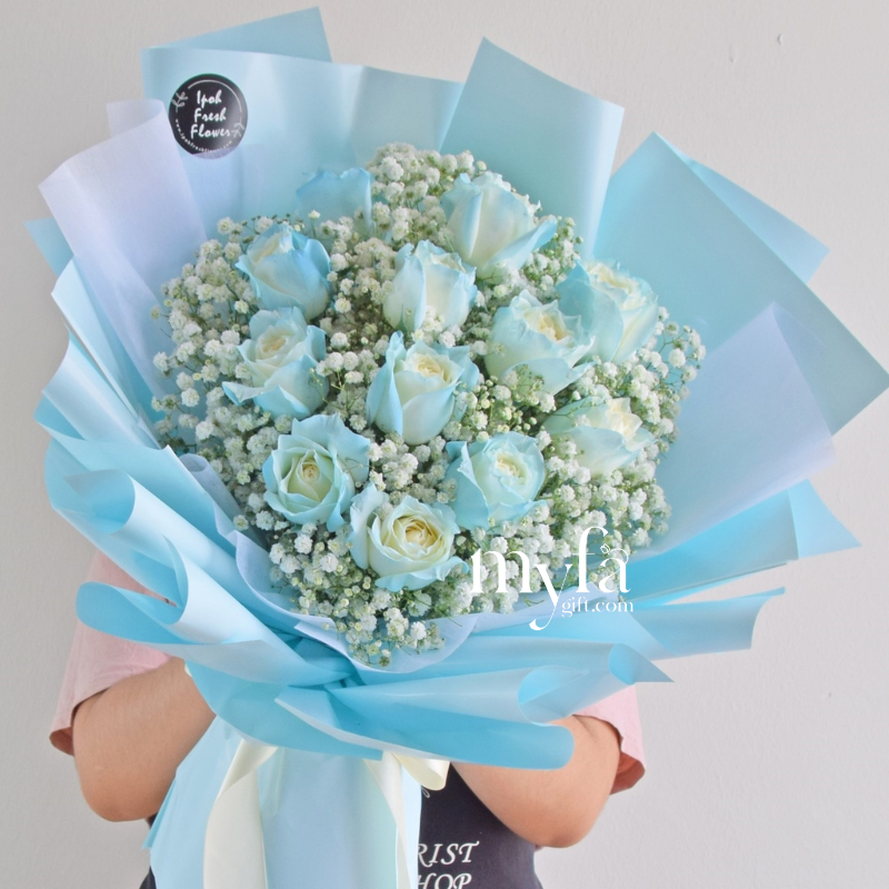 Blue Diamond| Fresh Flower Bouquet| Same Day Delivery