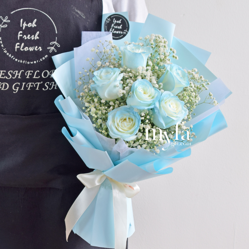 Blue Diamond| Fresh Flower Bouquet| Same Day Delivery