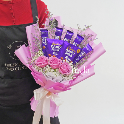 Calbury Chocolate Bouquet| Fresh Flower Same Day Delivery Ipoh