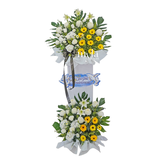 Condolence Flower Stand D2 | Premium Condolence Stand| Same Day Delivery