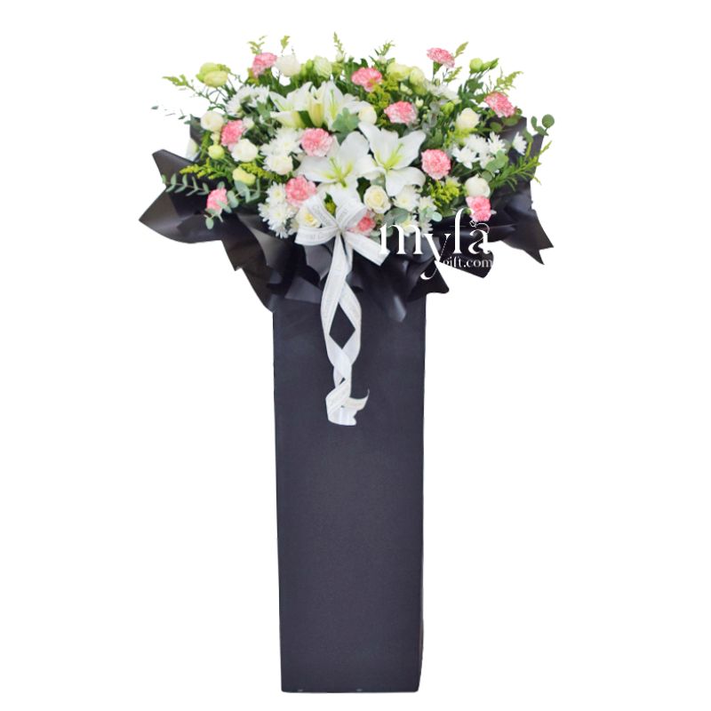 Condolence Flower Stand G1 | Funeral Flower Arrangement| Same Day Delivery