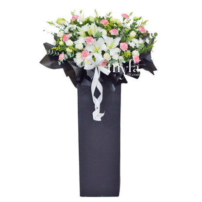 Condolence Flower Stand G1 | Funeral Flower Arrangement| Same Day Delivery