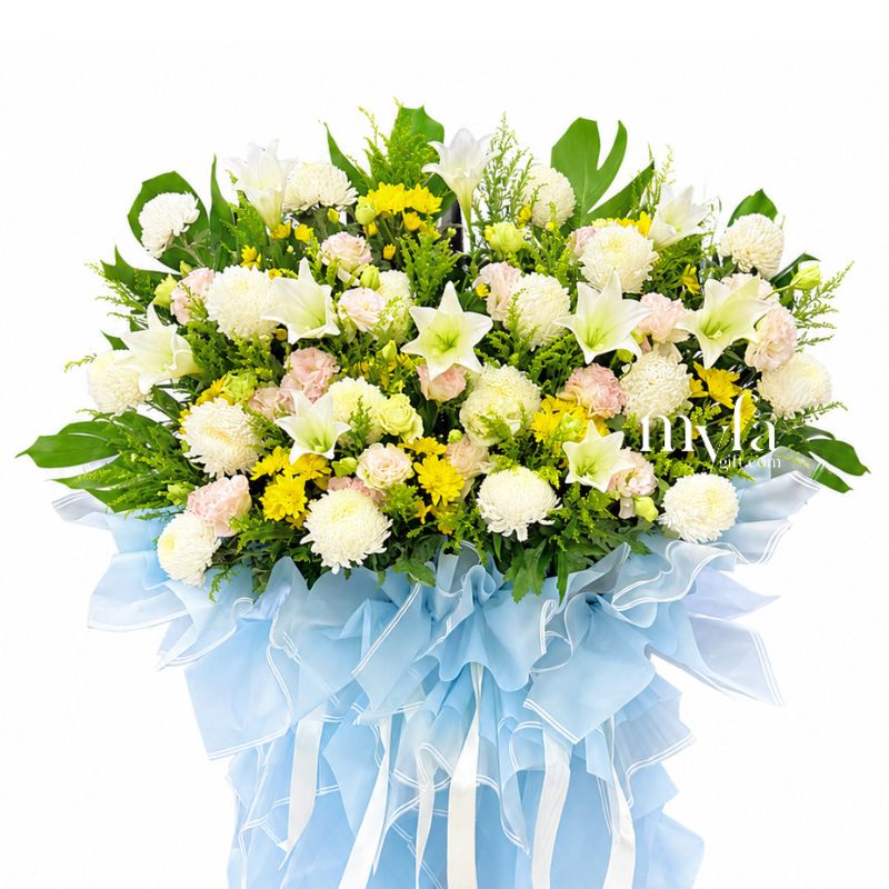 Peaceful Horizon Grand Condolence Flower Stand| Same Day Delivery Taiping