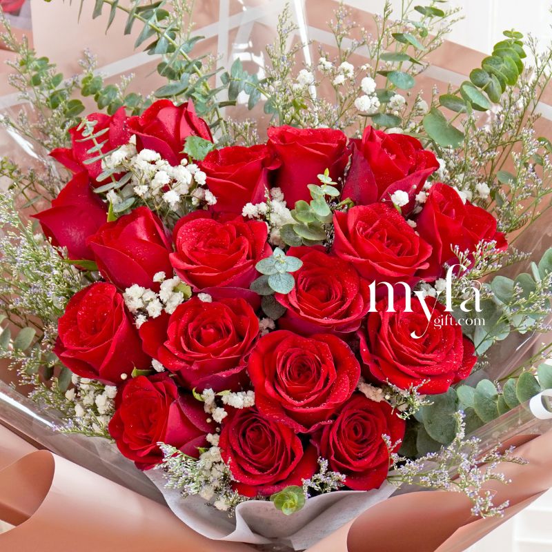 Crimson| Roses Bouquet| Fresh Flower Delivery