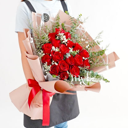 Crimson| Roses Bouquet| Fresh Flower Delivery