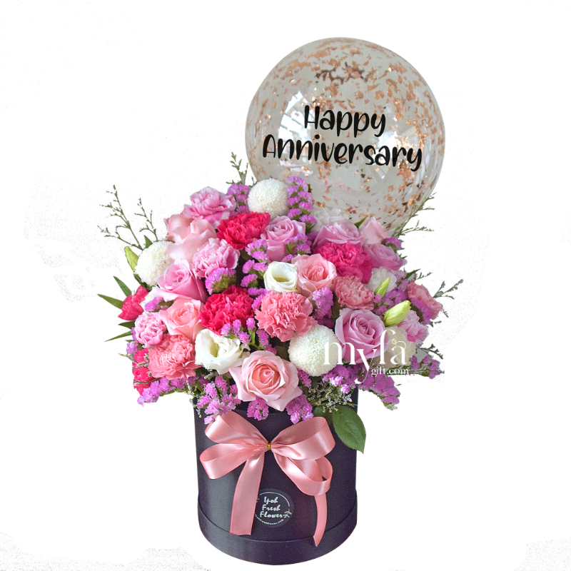Eloise | Balloon Flower Box | Same day delivery