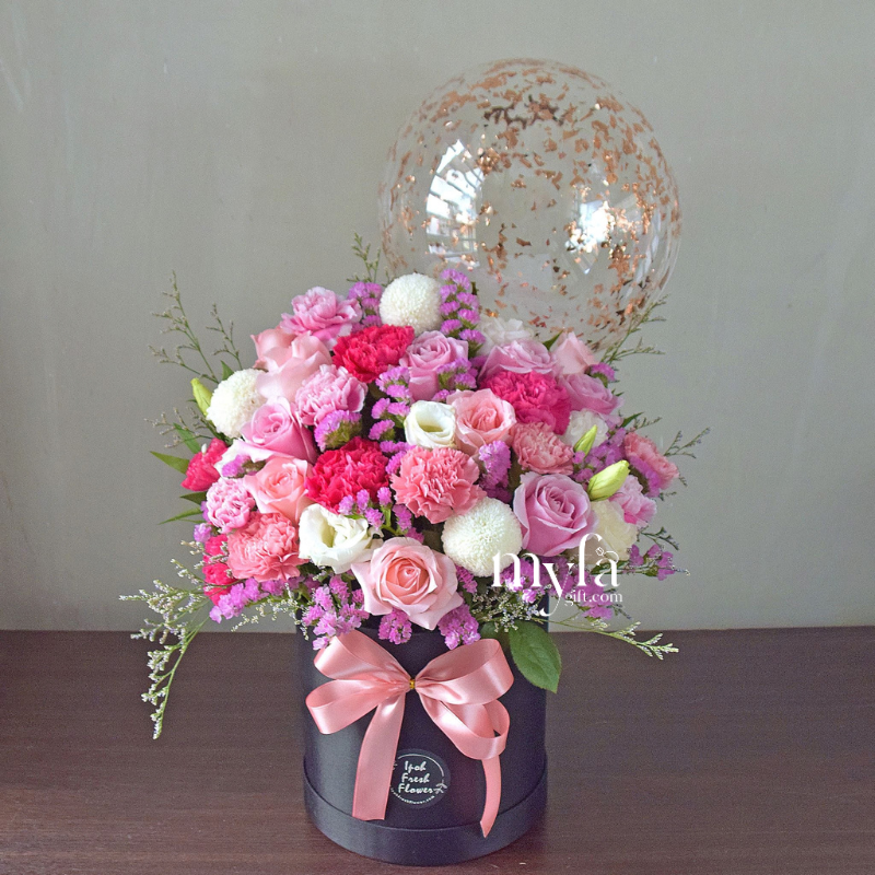 Eloise | Balloon Flower Box | Same day delivery