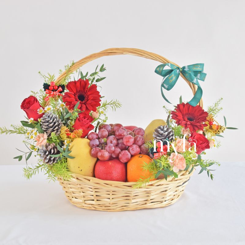 Fruit Jazzie| Christmas Fruit Basket| Same Day Delivery Taiping
