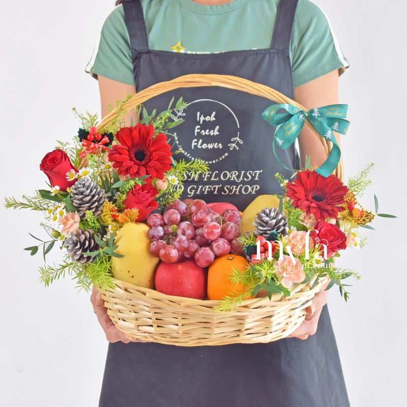 Fruit Jazzie| Christmas Fruit Basket| Same Day Delivery Taiping