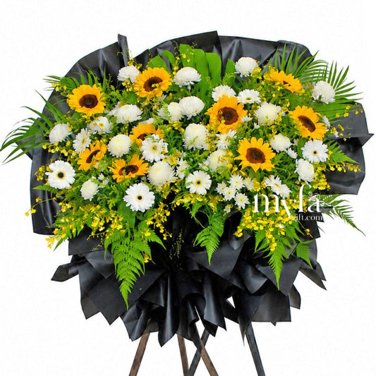 Heaven's Embrace Premium Condolence Stand| Same Day Delivery Taiping