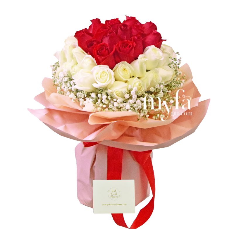 Just For You| Giant 50 Roses Fresh Flower Bouquet| Same Day Delivery